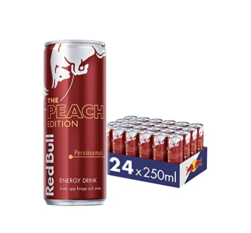 Red Bull Energy Drink EINWEG (Peach Edition Pfirsich inkl. 6,00 Pfand, 24x250ml), 80.0 milligrams von Red Bull