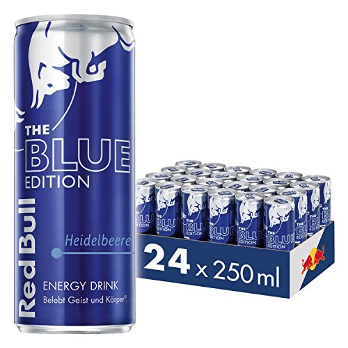 Red Bull Energy Drink, Heidelbeere, Blue Edition, 24 x 250 ml, Dosen Getränke 24er Palette, OHNE PFAND Red Bull Energy Drink, Heidelbeere, Blue Edition, 24 x 250 ml, Dosen Getränke 24er Palette, OHNE PFAND von Red Bull