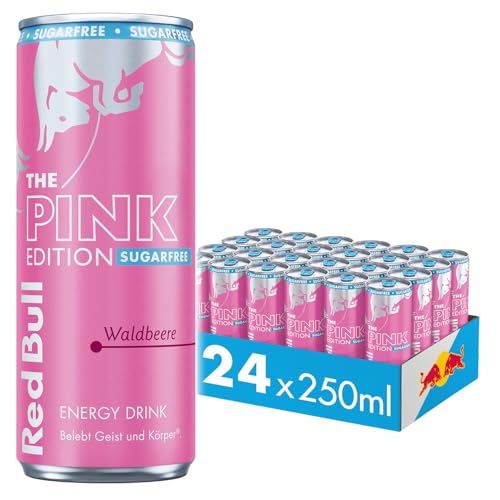 Red Bull Energy Drink Pink Edition Sugarfree Waldbeere, 24 x 250 ml, Dosen Getränke 24er Palette, OHNE PFAND Red Bull Energy Drink Pink Edition Sugarfree Waldbeere, 24 x 250 ml, Dosen Getränke 24er Palette, OHNE PFAND von Red Bull