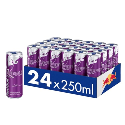 Red Bull Energy Drink Purple Edition - 24er Palette Dosen - Getränke mit Acai-Beere-Geschmack, EINWEG (24 x 250 ml) von Red Bull