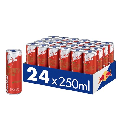 Red Bull Energy Drink Red Edition - 24er Palette Dosen - Getränke mit Wassermelone-Geschmack, EINWEG (24 x 250 ml) von Red Bull