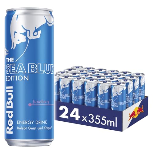 Red Bull Energy Drink Sea Blue Edition - 24 x 355 ML - Getränke mit Juneberry-Geschmack, EINWEG (24 x 355 ml) von Red Bull