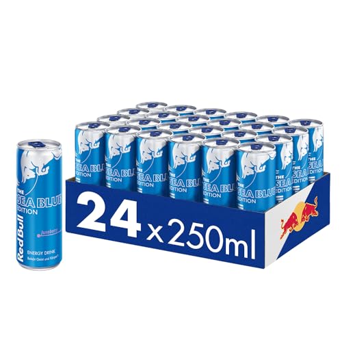 Red Bull Energy Drink Sea Blue Edition Juneberry - 24er Palette Dosen Getränke, EINWEG (24 x 250 ml) von Red Bull