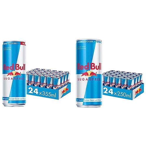 Red Bull Energy Drink Sugarfree - 24er Palette Dosen - Getränke ohne Zucker und kalorienarm, EINWEG (24 x 355 ml) & Energy Drink Sugarfree - 24er Palette Dosen - Getränke ohne Zucker und kalorienarm von Red Bull