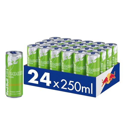 Red Bull Energy Drink Summer Edition 2024 Curuba-Holunderblüte - 24er Palette Dosen Getränke, EINWEG (24 x 250 ml) von Red Bull