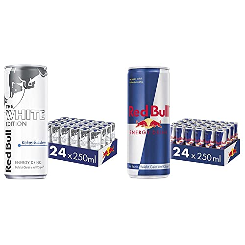 Red Bull Energy Drink White Edition - 24er Palette Dosen Getränke Kokos-Blaubeere, EINWEG (24 x 250 ml) & Energy Drink Dosen Getränke 24er Palette, EINWEG (24 x 250 ml) von Red Bull