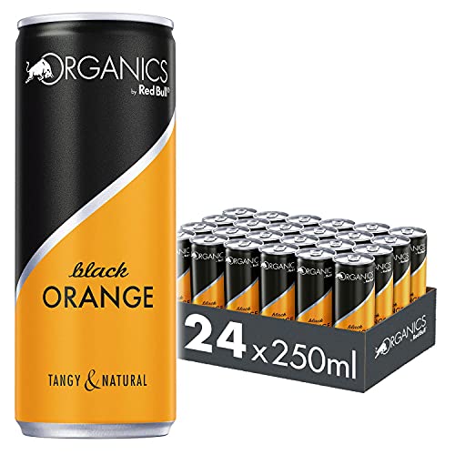 Red Bull The ORGANICS Black Orange by Red Bull, 24 x 250 ml, Dosen Bio Getränke 24er Palette, OHNE PFAND von Red Bull