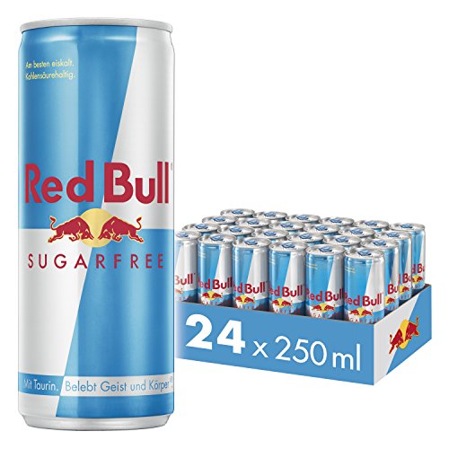Red Bull Sugarfree, Energy Drink, 24 x 250 ml, Dosen Getränke 24er Palette, OHNE PFAND von Red Bull