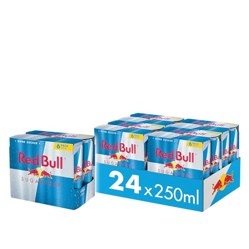 Red Bull Sugarfree, 4x6er Pack Dosen, EINWEG (24x250ML) von Red Bull