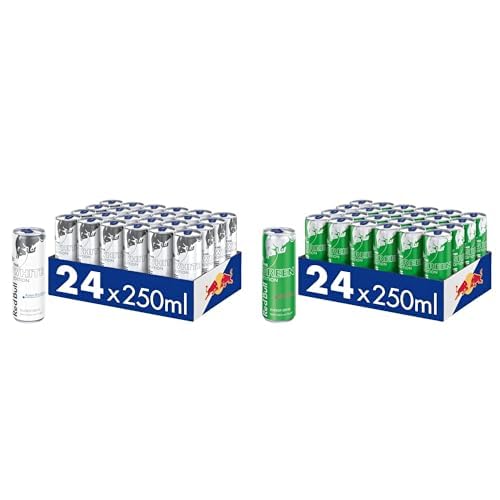 Set: Red Bull Energy Drink White Edition, 24 x 250 ml Dosen, EINWEG & Red Bull Energy Drink Green Edition, 24 x 250 ml Dosen, EINWEG von Red Bull