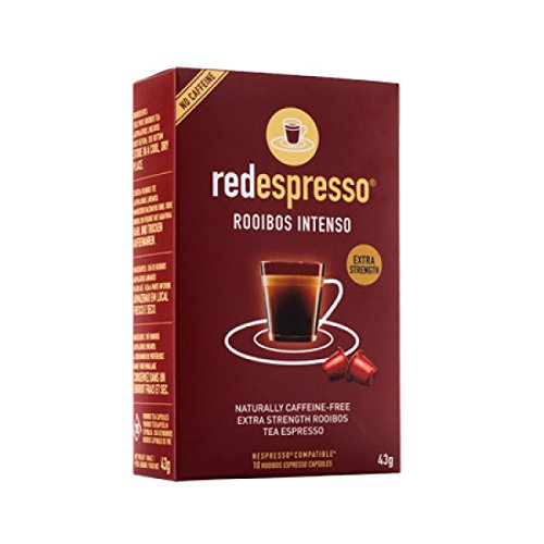 Red Espresso - Intenso Rooibos (Rotbusch) Tee (10 Kapseln) - 100% Natürlich, Vegan, Glutenfrei, Ohne Zuckerzusatz (50 g) von Red Espresso
