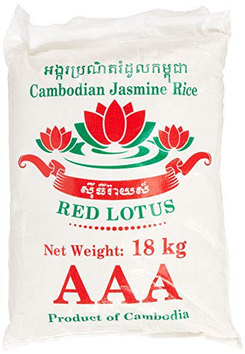 RED LOTUS Duftreis/ Jasminreis Langkorn, AAA Qualität, 1er Pack (1 x 18 kg) von Red Lotus