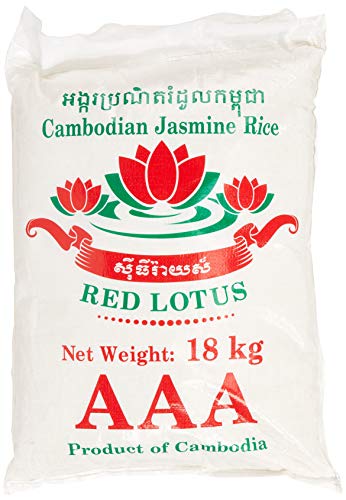 RED LOTUS Duftreis/ Jasminreis Langkorn, AAA Qualität, 1er Pack (1 x 18 kg) von RED LOTUS