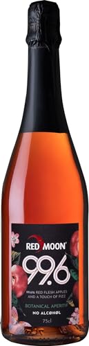 Red Moon Sparkling alkoholfreier Premium Apfel-Schaumwein – 100% natürlich & alkoholfrei (1 x 0.75 l) von Red Moon