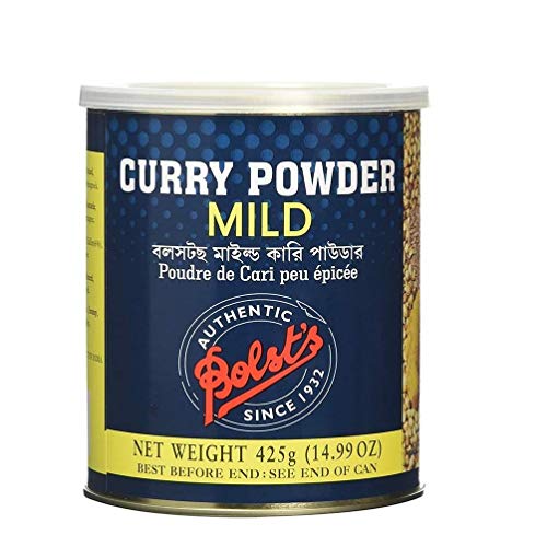 Bolsts mildes Currypulver | Authentisches & Zartes Bangalore Curry Gewürzmischung | Keine Konservierungsstoffe | Mischung aus verschiedenen Gewürzpulvern Perfekt für Suppen, Dals & Curries | 425g Dose von Red Rickshaw