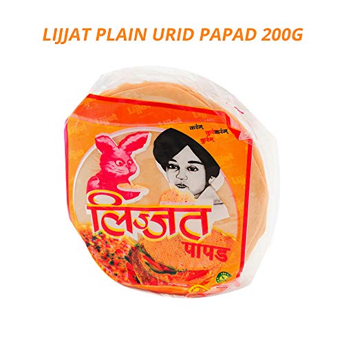 Lijat Plain Urid Papad, 200 g von Red Rickshaw