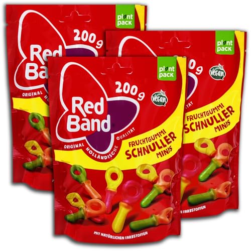 3 er Pack Red Band Fruchtgummi Schnuller Minis 3 x 200 g von RedBand