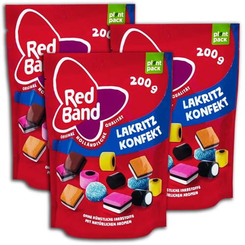 3 er Pack Red Band Lakritz Konfekt 3 x 200g Mischung aus Lakritz-Konfekt von RedBand