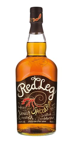 Red Leg Spiced Rum - 70cl - Exotisch, frisch, fruchtig, reichhaltig und typisch karibisch von Red Leg