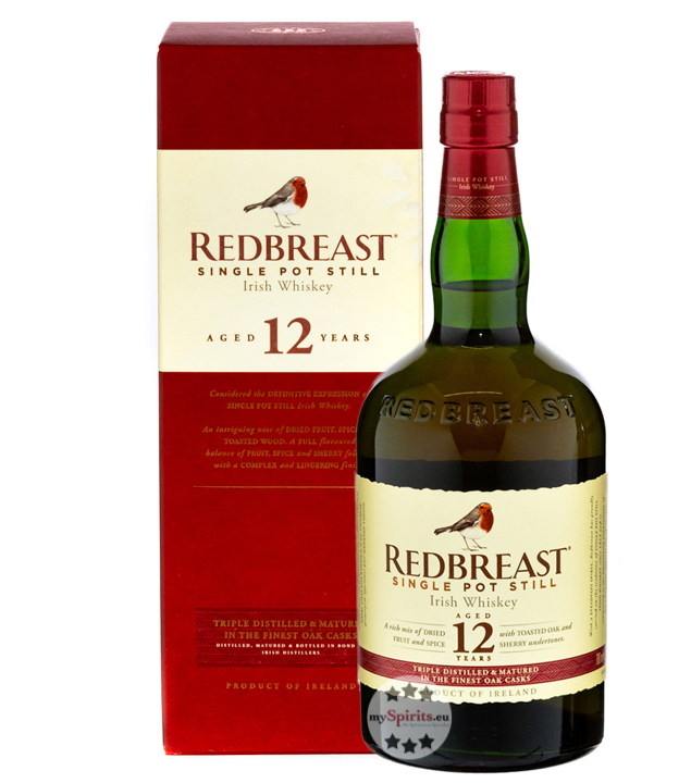 Redbreast 12 Jahre Whiskey (40 % Vol., 0,7 Liter) von Redbreast