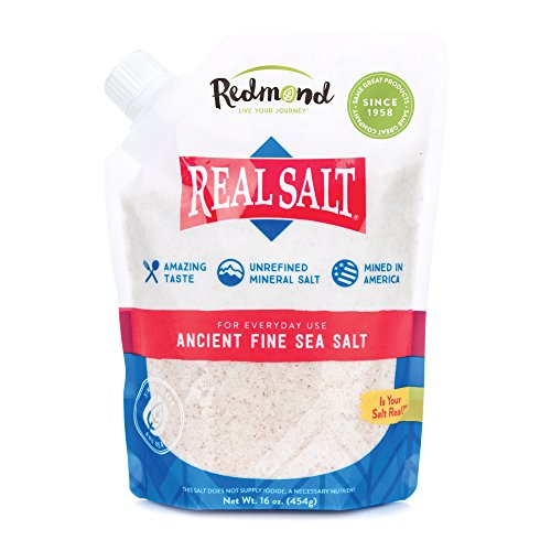 Redmond Real Salt Fine Salz, 454g Nachfüllbeutel - reines, natürliches Ur-Meer Salz aus Utah, unbehandelt, mittelgroße Körnung, reich an Mineralien Redmond Real Salt Fine Salz, 454g Nachfüllbeutel - reines, natürliches Ur-Meer Salz aus Utah, unbehandelt, mittelgroße Körnung, reich an Mineralien von Redmond