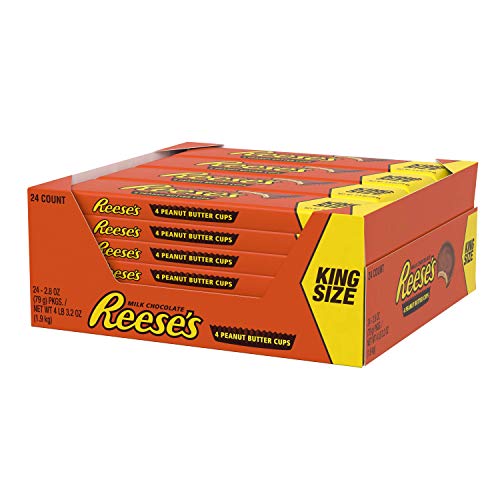 Peanut Butter Cup King Size Bar - Erdnussbutter-Cup-Riegel Kingsize: 24 Stück (24 x 79 g) von Reese's
