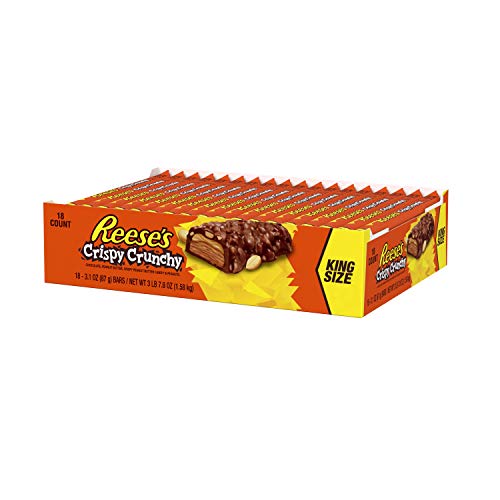REESE'S Crispy Crunches King Size Bar - Knusprig krosser Kingsize-Riegel, 18 Stück (18 x 87 g) von Reese's