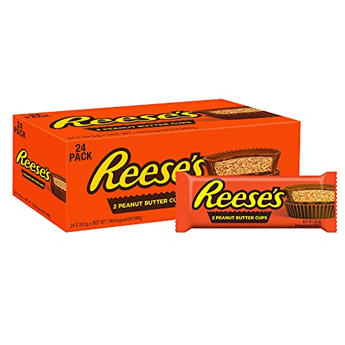 Reese's Peanut Butter Cup 2er, 24er Pack (24 x 39,5g) – idealer Probierartikel für Reese's Einsteiger, die legendäre Ikone aus den USA von Reese's