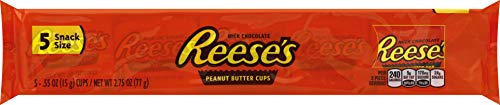 Reeses Milk Choc Pnut Btr Snack Size Individ Wrap In Bag 5 Ct 2.75 Oz - 0034000491081 Reeses Milk Choc Pnut Btr Snack Size Individ Wrap In Bag 5 Ct 2.75 Oz - 0034000491081 von Reese's