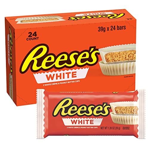 Reeses Peanut Butter Cup - Erdnussbutter-Cups weiße Schokolade: 24 Stück (24 x 39,5 g) von Reese's