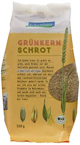 Reformhaus Grünkernschrot, grob, bio, 6er Pack (6 x 500 g) von Reformhaus