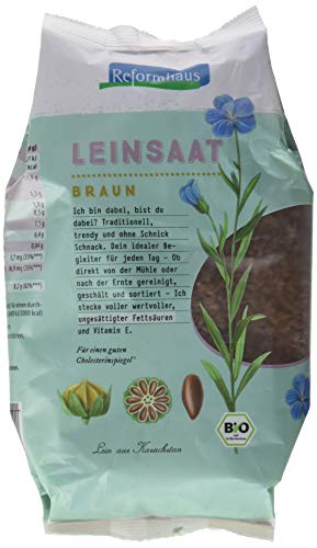 Reformhaus Leinsaat braun Bio, 500g von Reformhaus