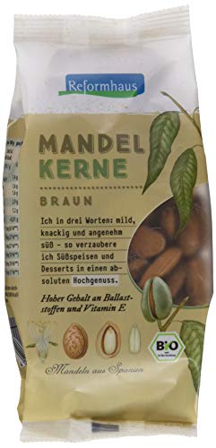 Reformhaus Mandelkerne, braun Bio, 6er Pack (6 x 200 g) von Reformhaus