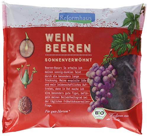 Reformhaus Weinbeeren, blau, geölt, 1 kg Reformhaus Weinbeeren, blau, geölt, 1 kg von Reformhaus