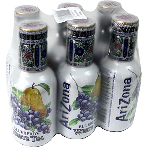 Arizona Ice Tea Blueberry White 6 x 0,5l PET-Flasche (weißer Eistee Blaubeere) von Refresco