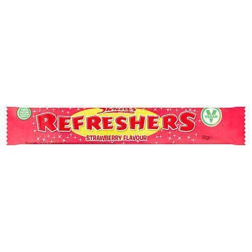New Refreshers Kaubonbon-Riegel Erdbeere - 18g - 4er-Packung von Refreshers