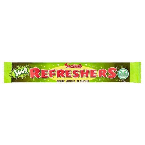 Refreshers Kaubonbon-Riegel Apfel Sauer - 18g - 12er-Packung von Refreshers