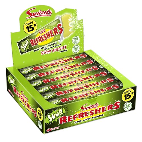 Swizzels Refreshers Sauer Apfel Geschmack (1x60) von Swizzels