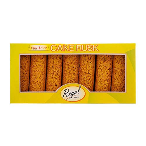 Regal Bakery Rusk Kuchen-Zwieback ohne Eier - 18 Stück - 3er-Packung von Regal Bakery