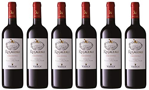 6x 0,75l - Regaleali - Nero d'Avola - Sicilia D.O.C. - Sizilien - Italien - Rotwein trocken von Regaleali