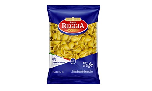 10x Pasta Reggia Tofe N°62 Hartweizengrieß Pasta 100% Italienische Pasta Packung mit 500g von Reggia