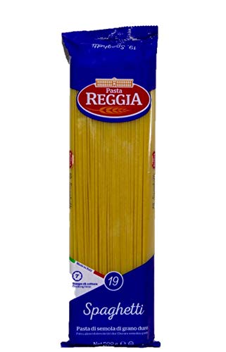 5x Pasta Reggia Spaghetti N°19 Hartweizengrieß Pasta 100% Italienische Pasta Packung mit 500g von Reggia