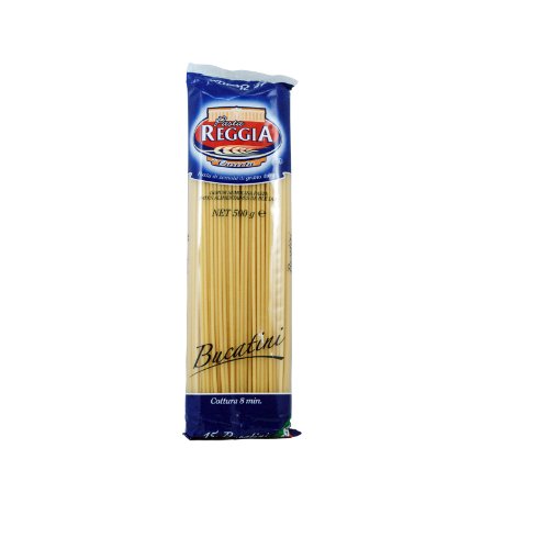 Pasta Reggia Bucatini N°15 Hartweizengrieß Pasta 100% Italienische Pasta Packung mit 500g von Reggia