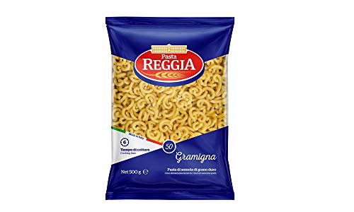 Pasta Reggia Gramigna N°50 Hartweizengrieß Pasta 100% Italienische Pasta Packung mit 500g von Reggia