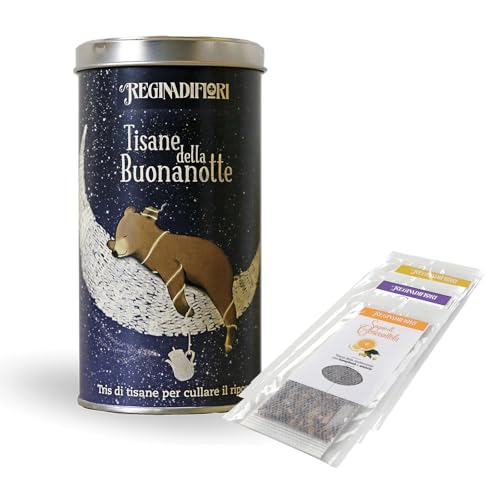 Lattina di Tisane della Buonanotte (12 Filtri sortiert da 3gr) von Regina di Fiori