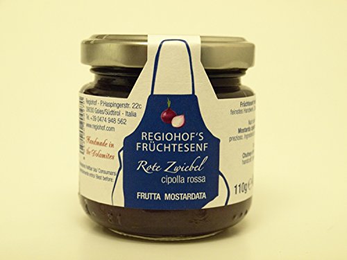 Früchtesenf Chutney Rote Zwiebel - Senf 110 gr. Regiohof von Regiohof