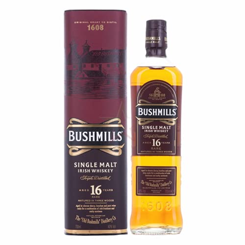 Bushmills 16 Years Old TRIPLE DISTILLED Single Malt Whiskey 40,00% 0,70 Liter von Regionale Edeldistillen