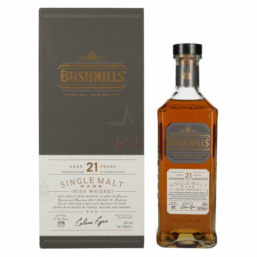 Bushmills 21 Years Old RARE Single Malt Irish Whiskey 40,00% 0,70 Liter von Regionale Edeldistillen