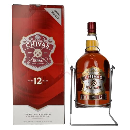 Chivas Regal 12 Years Old Blended Scotch Whisky mit Schwenkständer und Ausgießer 40,00% 4,50 Liter Chivas Regal 12 Years Old Blended Scotch Whisky mit Schwenkständer und Ausgießer 40,00% 4,50 Liter von Regionale Edeldistillen
