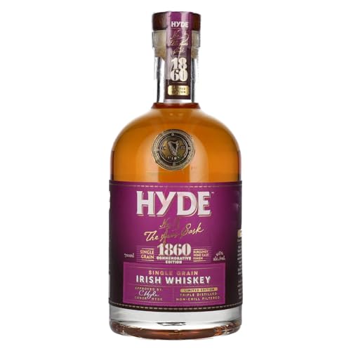 Hyde No.5 THE ÁRAS CASK 1860 Single Grain Irish Whiskey Burgundy Cask Finish 46,00% 0,70 Liter von Regionale Edeldistillen